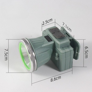 Lanterna LED de Montat pe Cap, Flippy, cu Raza Lunga de Zoom, Reincarcabila USB, Far Telescopic, Rezistent la Apa, Reglabil, pentru Pescuit in Aer Liber, Camping, Lumina Puternica, Lanterna, 8.6x7.5x6.5cm, Verde Deschis - Img 3