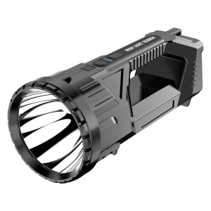 Lanterna LED, Flippy, Incarcare USB, Autonomie 8-24h, 2 Surse de Lumina, Principal si Lateral, Raza Maxima 100-200 m, COB, 5W, 23 x 10 x 10 cm, Negru - Img 1