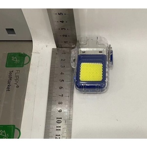 Lanterna Tip Breloc cu Bricheta, Flippy, Impermeabila, 3 Moduri Iluminare, 300 mAh, Incarcare USB-C, COB, Raza de Actiune 50 - 100 m, 7.4 x 4.9 x 1.7 cm, Albastru - Img 6