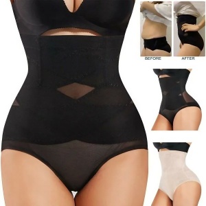 Lenjerie Modelatoare pentru Abdomen, Flippy, cu Talie Inalta si Corset, Negru, Push-Up, Marimea M - Img 5