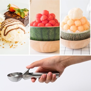Lingura dozatoare inghetata Flippy, Cool Serving, inox, gri - Img 5