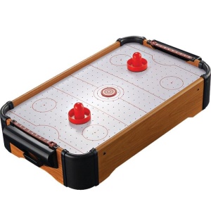 Masa Air-Hockey Flippy, 51 x 31.5 x 9.5 cm, bara pentru punctaj, material ABS, maro - Img 1
