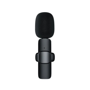 Microfon Lavaliera Wireless, Flippy, 1 Microfon si 1 Receptor Tip C, Autonomie 1-3h, Bluetooth 5.0, 70dB, Baterie 50 mAh, Negru - Img 6