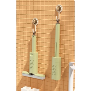 Mini Mop, Flippy, Pentru Uz Casnic, Sistem Autostoarcere, Portabil, Mop cu Burete, Rotire 180°,15 x 27.5 cm, Verde - Img 7