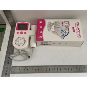 Monitor Fetal Doppler, Flippy, Monitorizare Sarcina, Ritm Cardiac, Ecran LCD 4.5 cm, 2 x Baterii AA (neincluse), Portabil, din ABS, 12.8 x 9.6 x 3 cm, Utilizare de la 9 Saptamani, Roz - Img 2