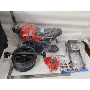 Motocicleta Electrica cu 2 Roti Mari si 2 Roti Ajutatoare, Flippy, Acumulator Incarcare, Anti-Rasturnare, Lumini, Muzica, Motor:380, Baterie 6V4.5, 41.5x70x34 cm, 4.5 Kg, 3 Ani+, Rosu Negru - Img 3
