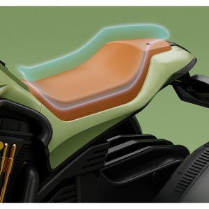 Motocicleta Electrica Flippy, cu Acumulator, Telecomanda, Bluetooth, Sistem Anti-Rasturnare, Sistem de Lumini si Sunet, 1-8 Ani, 93 x 48 x 63 cm, Verde - Img 13