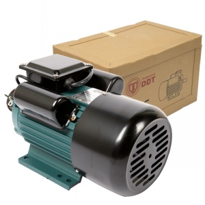 Motor electric monofazat, DDT, 2200 W, 3000 rpm, 2 condensatori, corp fonta - Img 1