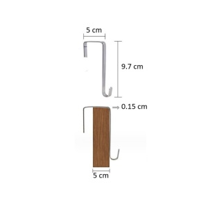 Organizator Suspendat pentru Usi, Flippy, din Nailon si Plasa, Baza de Carton Ingrosat, 5 Buzunare Principale + 5 Buzunare Laterale, 146 x 40 x 17 cm, 2 Carlige Incluse, Gri - Img 5
