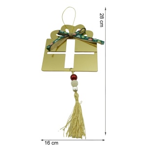 Ornament brad, Flippy, Cadou, Auriu, Lucios, 16*28CM, Acril, Interior/ Exterior - Img 11