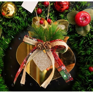 Ornament brad, Flippy, Inima, Auriu, Lucios, 15*16CM, Acril, Interior/ Exterior - Img 7