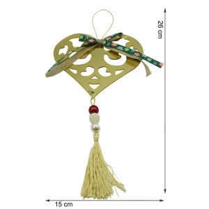 Ornament brad, Flippy, Inima, Auriu, Lucios, 15*26CM, Acril, Interior/ Exterior - Img 11
