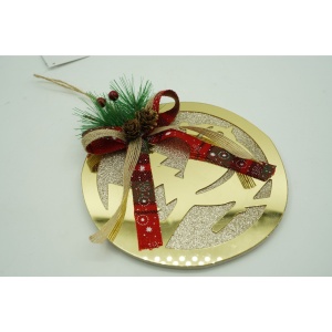 Ornament brad, Flippy, Pasare, Auriu, Lucios, 17*17CM, Acril, Interior/ Exterior - Img 12
