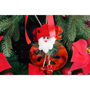 Ornament brad, Flippy, Rotund cu clopotei, Rosu, Lucios, 15*20CM, Acril, Interior/ Exterior - Img 4