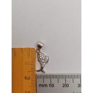 Pandantiv, Jolie Silver, Argint 925, Model Peste cu Pietre, 1.2 G, 1.5 x 0.8 Cm - Img 3