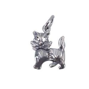 Pandantiv, Jolie Silver, Argint 925, Model Pisica Cu Fundita, 1.5 g, 1 x 1.3 cm - Img 1