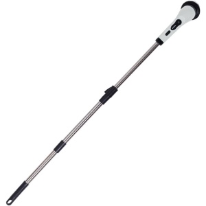 Perie Electrica de Curatare, Flippy, pentru Gresie, Baie, Bucatarie, 25x20x9.5 cm, cu 6 Capete, Maner Extensibil Detasabil 84-127cm, Incarcare USB-Type C, Rotire 360 de Grade, 3000 mAh, Culoare: Alb - Img 14