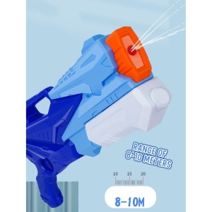 Pistol cu Apa pentru Copii, Rezervor, Pentru Piscina/Plaja, Flippy, 6ani+, 3 duze, Albastru, 770ML - Img 2