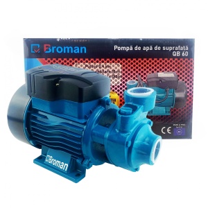 Pompa de apa Broman QB60, 400W, 2100 L/h, iesire furtun 1′ - Img 1