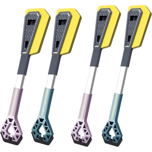 Racleta Auto pentru Zapada cu Doua Capete, Flippy, Universala, Deszapezire Masina, cu Maner Lung, Ergonomica, Detasabila, pentru Geamuri si Caroserie, Usor de Utilizat, 67x12.5 cm, Mov - Img 10