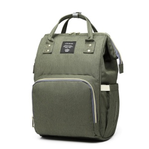 Rucsac Multifunctional pentru Mamici, Flippy, din Panza Oxford, Compartimentare Multipla, Impermeabil, 43 x 18 x 26 cm, Verde Army - Img 3