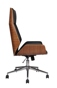 Scaun de birou directorial US116 Calisto, negru, 60x65x111-118 cm - Img 3