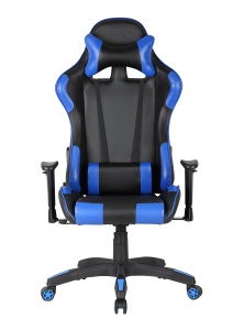 Scaun gaming US90 Silverstone, negru si albastru, 68.5x61.5x125-134.5 cm - Img 2