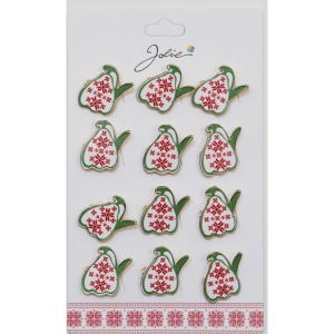 Set 12 Brose Martisor pentru Copii Ghiocel cu Motiv Traditional