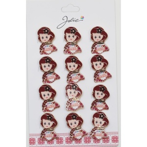 Set 12 Brose Martisor Primavara cu Mesaj O Fata Minunata