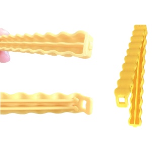 Set 12 Clipsuri de Etansare, Flippy, pentru Pungi Alimentare, Condimente, Suport cu Magnet, Model Cartofi Prajiti, din Plastic, Multicolor - Img 8