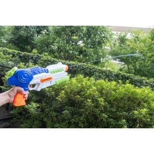 Set 2x Pistol cu Apa pentru Copii, Rezervor, Pentru Piscina/Plaja, Flippy, 6ani+, Roz + Albastru, 1000 ML - Img 7