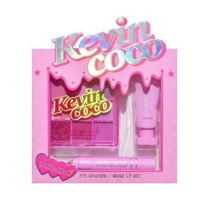 Set 3 Produse de Machiaj, KEVIN &amp; COCO, Pink Ice Star, 9 culori, 15.5 x 13 x 3.4 cm - Img 7