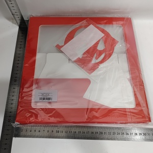 Set 4 Cutii pentru Baloane, Flippy, Model Scris Love, Tematica Iubire, Cuburi Decorative din Plastic, Accesorii pentru Petrecere, 30x30 cm, Transparente Contur Rosu - Img 8