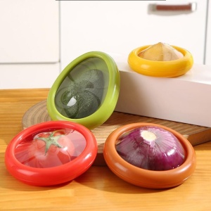 Set 4 Recipiente pentru Pastrarea Proaspata a Legumelor, Flippy, Cutii Portabile Sigilate Anti-oxidare, 4 Forme Diferite pentru Legume sau Fructe, Culori diferite - Img 16