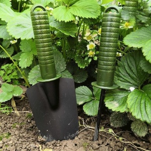 Set 4 Unelte de Gradina Flippy, pentru Plantare Prelucrare Sol si Ingrijire Plante, Material PVC si cardboard, 25 x 8.5 cm, verde - Img 3