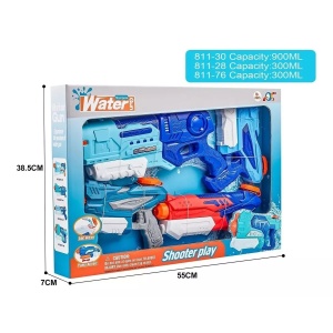 Set 4x Pistol cu Apa pentru Copii, Flippy, 6ani+, Multicolor, 1x 900 ML + 3x 300 ML - Img 2