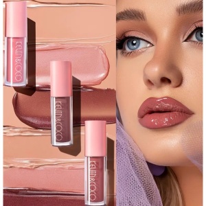 Set 8 Lip Gloss, nunate rose, nude, glosy, cutie dreptunghiulara, 8.3 x 17.5 x 2.7 cm, 181.5 g, multicolor - Img 2