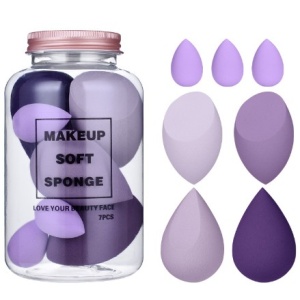 Set Buretei Machiaj, Flippy, Premium, 7 bucati, mov - Img 1