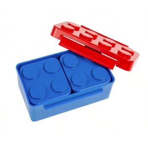 Set caserole pentru pranz interactive, Flippy, cuburi de construit, plastic, multicolor - Img 6