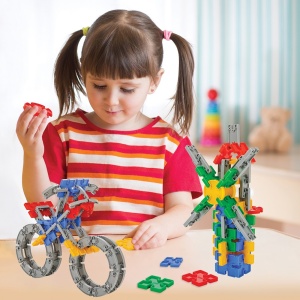 Set constructie Pilsan Building Blocks 320 piese in cutie - Img 3