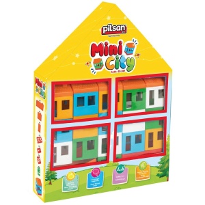 Set constructie Pilsan Mini City 40 piese - Img 2