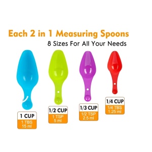 Set Cutii de Depozitare a Alimentelor, Flippy, 7 Recipiente, 10 Etichete Reutilizabile, 4 Linguri, pentru Bucatarie, Spatula, Etansare, Fara BPA, Transparente, Capac Negru - Img 2