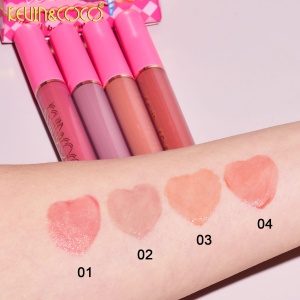 Set de Buze, KEVIN & COCO, Cloud Bubble, 4 Lip Gloss-uri, 15.1 x 8.1 x 2 cm, Roz/Nude - Img 7