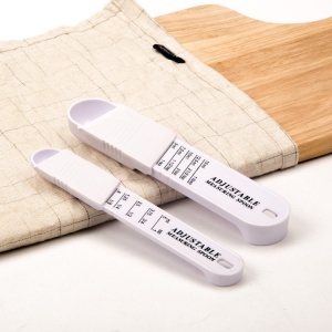 Set doua linguri masurare ajustabile Flippy, material ABS, 16x3.5x1.6 cm, alb - Img 3
