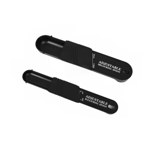 Set doua linguri masurare ajustabile Flippy, material ABS, 16x3.5x1.6 cm, negru - Img 1