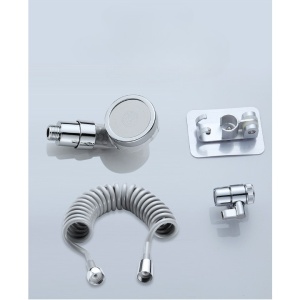 Set Extensie de Dus, Flippy, pentru Baterie Baie sau Bucatarie, 4 Piese, Filtru de Ioni Negativi, Furtun Flexibil de 1.5 Metri, Argintiu - Img 6