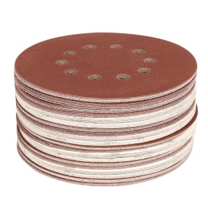 Set hartie abraziva 215mm P180 10 gauri, slefuitor - Img 1