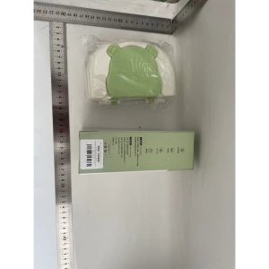 Set Portabil cu Suport de Spalare/ Uscare Biberoane, Flippy, Perii de Silicon pentru Curatarea Tetinelor, Suzetelor, Paharelor si Biberoanelor, Cutie Multifunctionala, Model Ursulet, Verde - Img 2