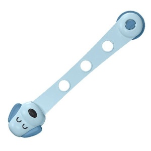 Siguranta pentru Usi Copii, Flippy, Sistem de Blocare Sertare, Dulap, Frigider, Adeziv, cu Sistem de Inchidere Dublu, Model Catelus, Albastru - Img 10
