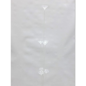 Suport pentru Baloane, Flippy, cu Patru Straturi, pentru 9 Baloane, 80 cm, Transparent - Img 2
